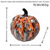 Large Halloween Decorative Pumpkin Figurine Day of the Dead Inspired Desktop Ornament for Indoor Tabletop Display Holiday Event Decor
