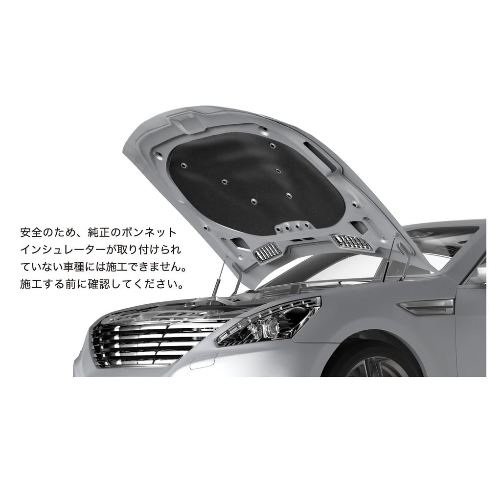 Audio Technica Zvukově izolační štít Zvuková izolace Kontrola vibrací Vibrace Izolace vibrací Pohlcování zvuku Tepelná izolace Kapota Hatchback