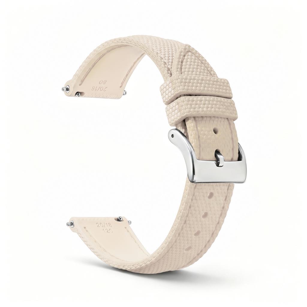 Sailcloth Fkm Watch Strap 18/19/20/21/22/23/24MM Fluororubber Watchband Quick Release Waterproof Sport Watch Band for Men