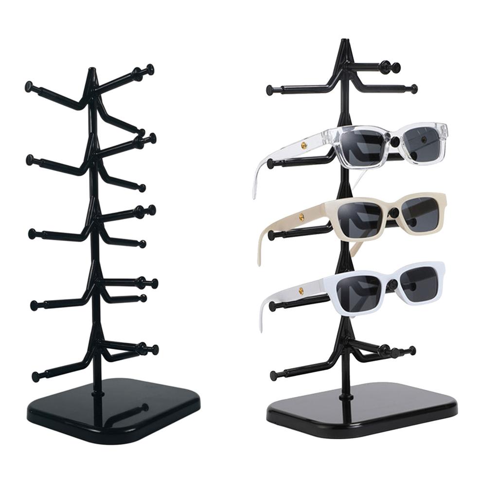 Durable Eyeglass Rack with Multiple Layers Secure Eyeglasses Holder Acrylic Presentation Stand Sunglasses Display Shelf