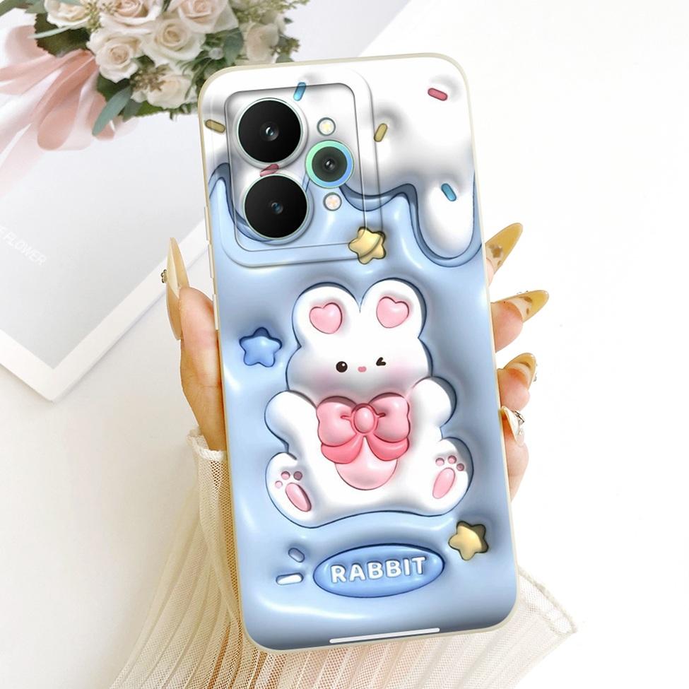 Cover For Realme 15 Pro Casing RMX5101 Silicone Luxury Fashion Flowers Kawaii Cute Painted Shockproof Phone Case