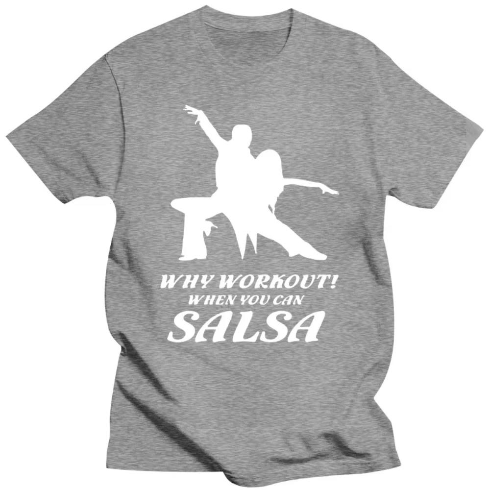 Neotřelá Úžasná SALSA Taneční Trička Grafická Bavlněná Streetwear Krátký Rukáv Dárky k Narozeninám Letní Styl Tričko Pánské Oblečení