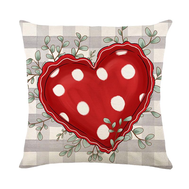 Valentine's Day Pillow New Love Pillow Case Decorative Sofa Pillow Polyester Printed Home Pillow Case