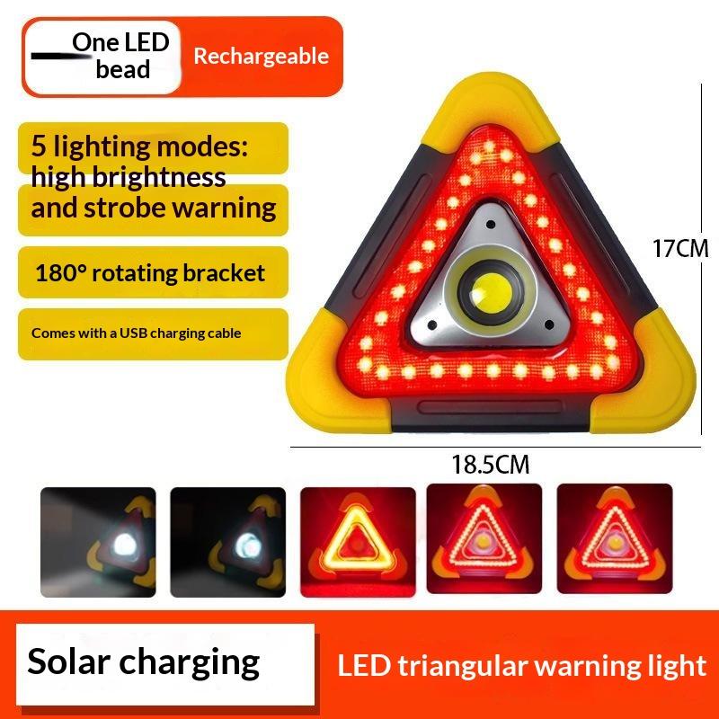 Solar Notdreieck Warnlicht Sicherheits Notfall Pannen Warnleuchte Tragbares Solarlicht Für Camping Arbeiten