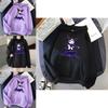 Kawaii Kuromi Hoodie With Grunge Gothic Punk Cartoon Print For Harajuku Fashion