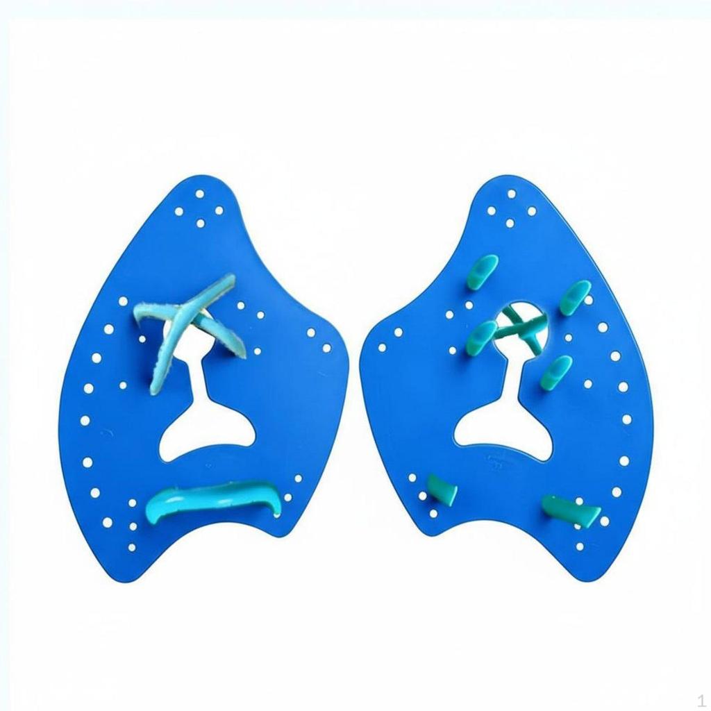 2 Pieces Axe Shaped Swim Paddles Improve Arm Strength Ergonomic Design Stroke Correction