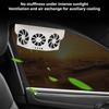 Solar Powered Car Ventilation Fan 3 Cooling Fans,Rechargeable Auto Air Circulation Cooler, Automatic Cooling Car Fan For Vehicle