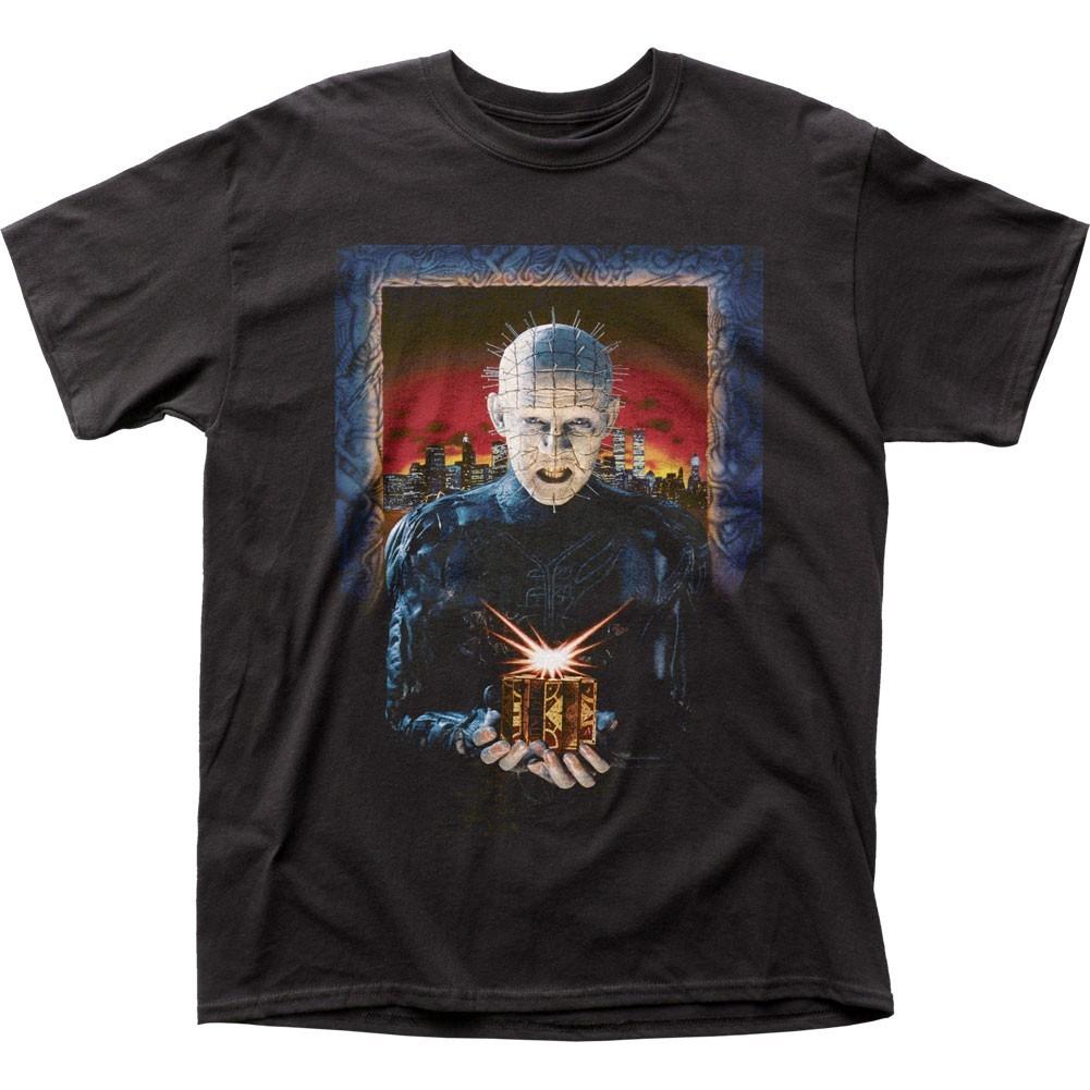 Hellraiser Pinhead Mens T Shirt Classic Horror Movie Tee New Black S