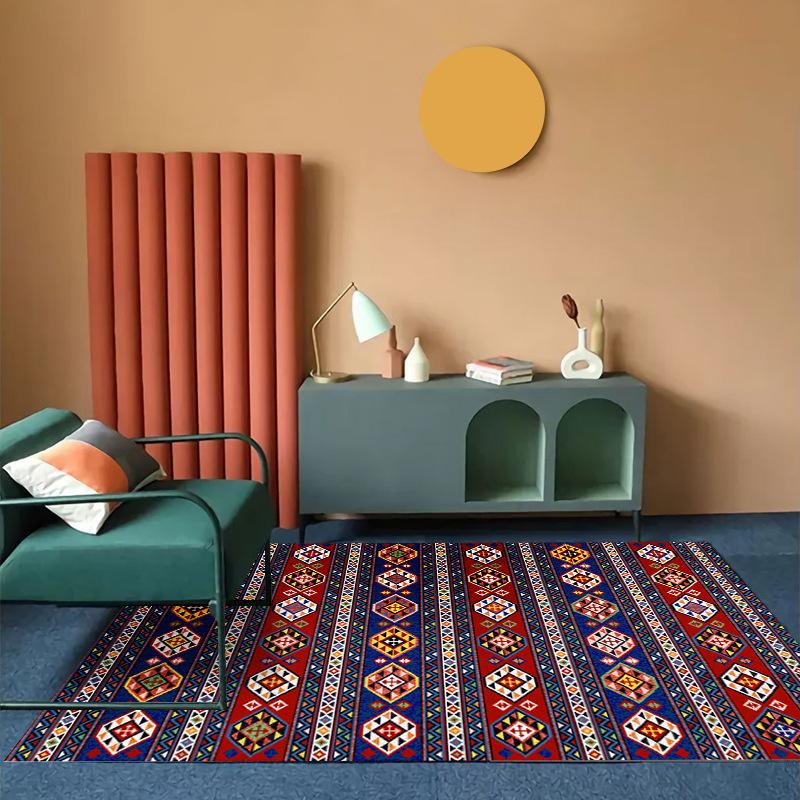 Bohemia Living Room Sofa Carpet Ethnic Style Bedroom Rug Morocco Large Area Rugs Non-slip Porch Mat Can Be  Size