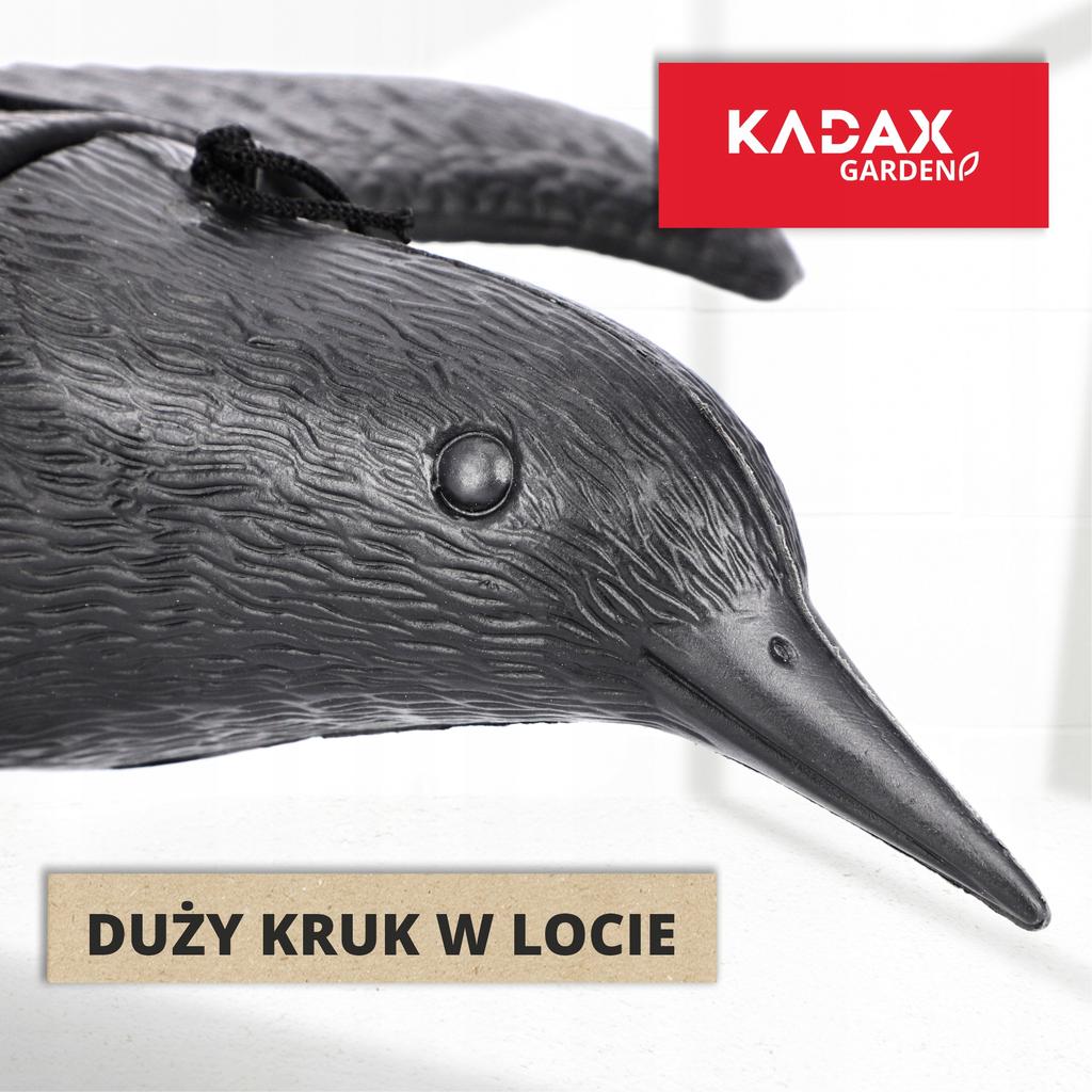 KADAX Corvo Grande Repellente Per Balcone Uccelli Piccioni Storni Per Uccelli In Volo 56cm