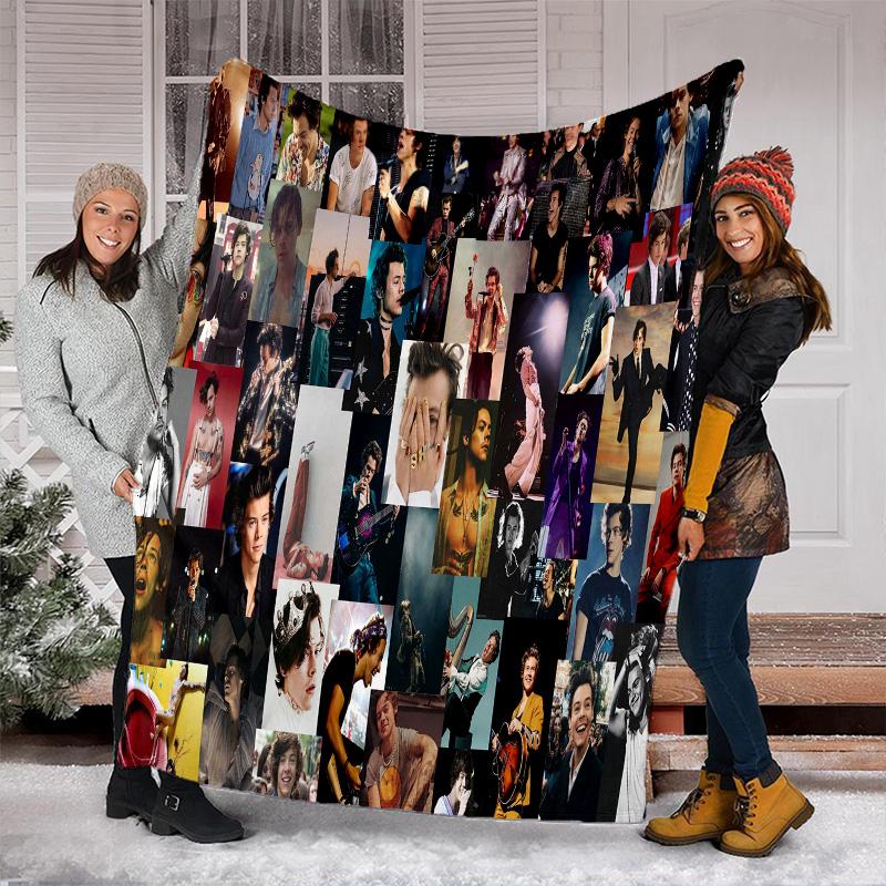 Coperta Harry Styles Perfetta per Tutte le Stagioni Morbida Confortevole Divano Ufficio Pisolino Viaggio Regalo di Compleanno Regalo di Natale