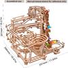 3D Wooden Puzzles Marble Run Chain Kit, Wood Creative Mechanical Puzzles Assembly Model Building Kits to Build for Adults & Kids, DIY Wooden Puzzle
