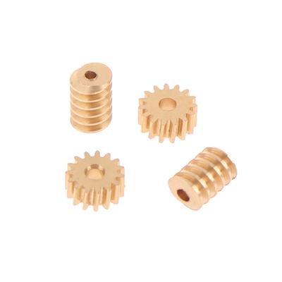 1:Micro Turbine en laiton, module 87, 0.2, 15T, changement statique, trou d'engrenage, diamètre 0.8Mm/1Mm, connecteur d'arbre de pignon de réduction