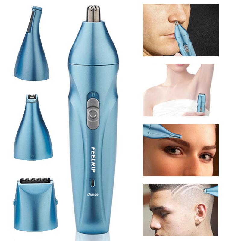 

4 в 1 электрический триммер для ушей, носа, набор для ухода за волосами, мужской триммер для бровей, бороды, бритва для носа, ушей, машинка для стрижки волос на лице, перезаряжаемая