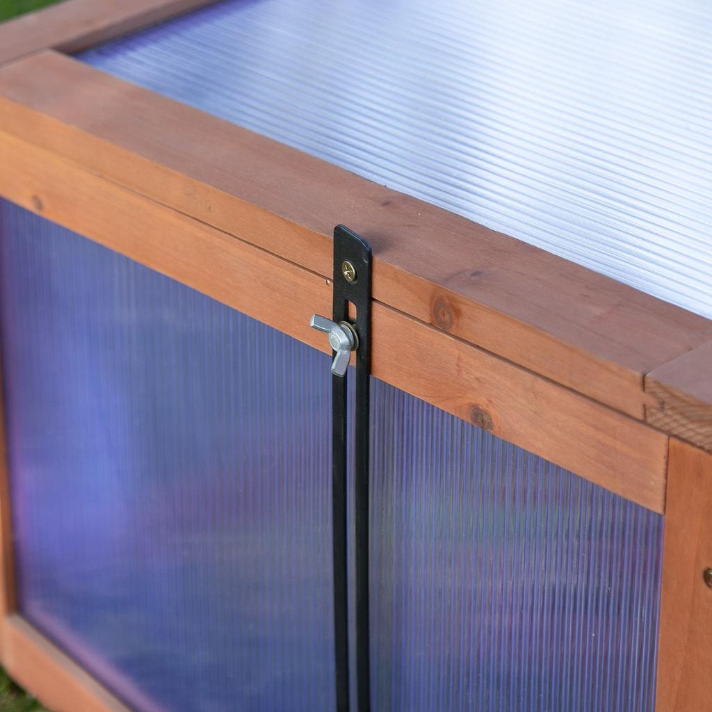 Mini Greenhouse, Small Greenhouse for the Garden, with PC Panels, Good Light Transmission, 100L X 65W X 40H Cm