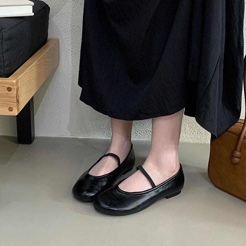 Fashion Fashion Round Toe Ladies Flats With Shoes Soft Female Casual Footwear Shallow Women Ballet Flats Slip On Shoes