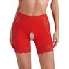 Damen Spitzen Schrittlose Unterwäsche Hohe Taille Boyshorts Sicherheitsshorts Slips Clubwear Date Nachtwäsche