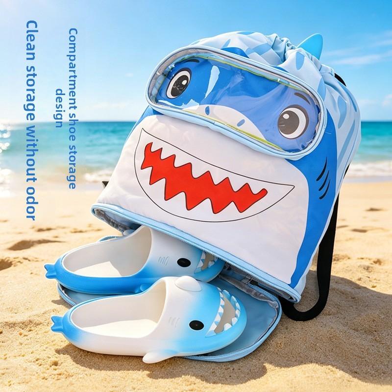 Childrens Cartoon Waterproof Swimming Bag With Dry Wet Separation And Shoe Compartment For Beach And Travel