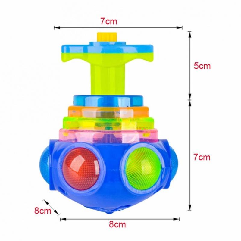 GYro Toy Color Flashing Gyro Music Spinning Toy With Luncher For Children Kids Toys Toys And Leisure