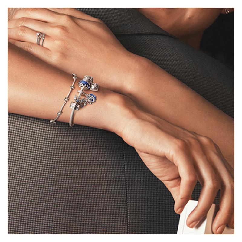 Pandora 925 Silver Swim In the Stars 925 Silver Bracelet Women's Style ZT2099
