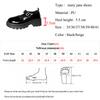 Fashion Patent Leather Thick Sole Mary Jane Shoes Women 2025 Ankle Buckle Platform Pumps Woman Round Toe High Heel Lolita Shoes Female