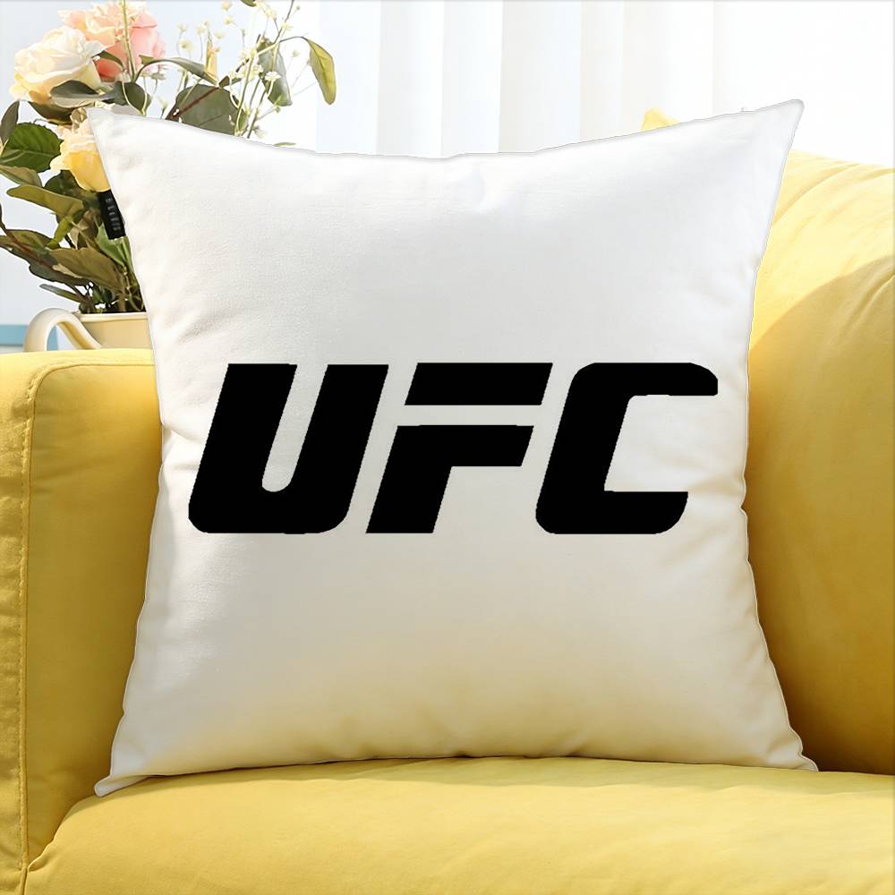 Housse de coussin carrée Combat UFC Logo Différentes Tailles Pour Décoration de Voiture Maison Chambre à Coucher