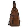 Men's Chest Bag Handmade Retro Top Layer Cowhide Outer Leather Men's Bag Single Shoulder Crossbody Bag