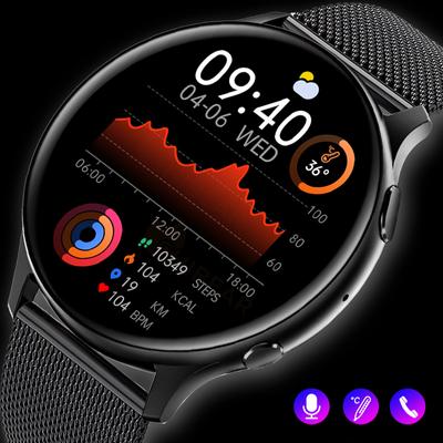 Chytré hodinky s plně dotykovým displejem pro muže a ženy, monitorování zdraví, Bluetooth hovory, smartwatch, hlasový asistent AI, dámské sportovní náramky+krabička