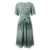 Women's Summer Loose V Neck Short Sleeve Dress, Elegant Dress