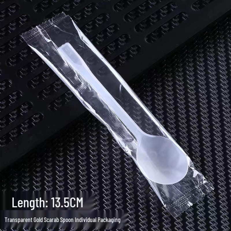 Durable Frosted PP Disposable Spoon for Soup & Desserts