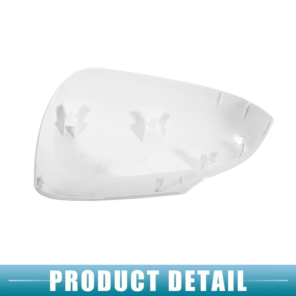 ABSOPRO Rearview Mirror Cover Cap, Right Door Mirror Cover, Compatible with Toyota Prius C 2012-2018, ABS Plastic, White