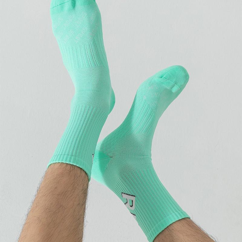 1/3/5 Pairs New Outdoor Sports Marathon All Seasons Running Crew Socks Men/Women Colorful Quick Dry Exercise Fitness Training Crew Sock