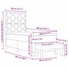 Box Spring Bed with Cushions and Headboard Black 200 x 80 cm Fabric
