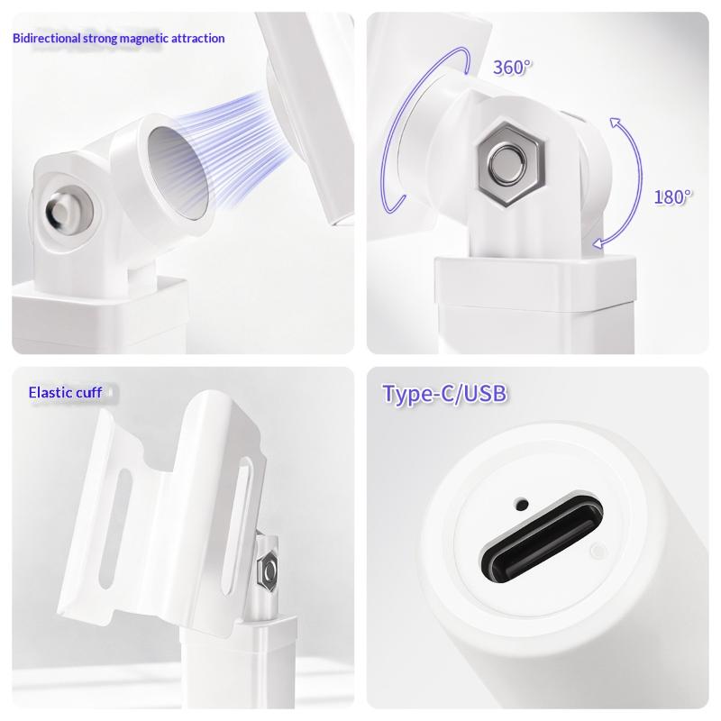 Rechargeable UV Nail Lamp Salon Grade Fast Curing Adjustable Stand LED Gel Dryer for Home DIY Use