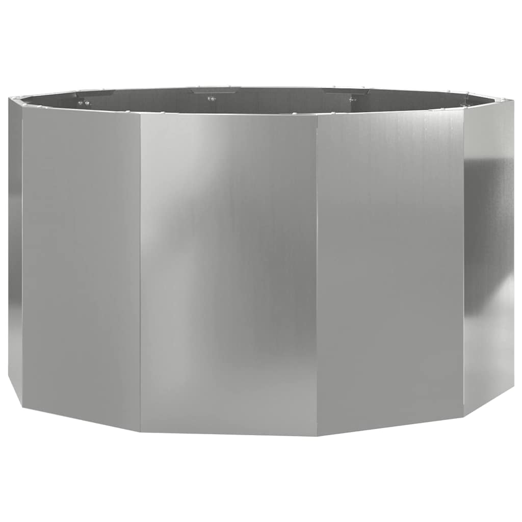 Plant Pot Silver 90 x 90 x 50 cm Galvanized Steel