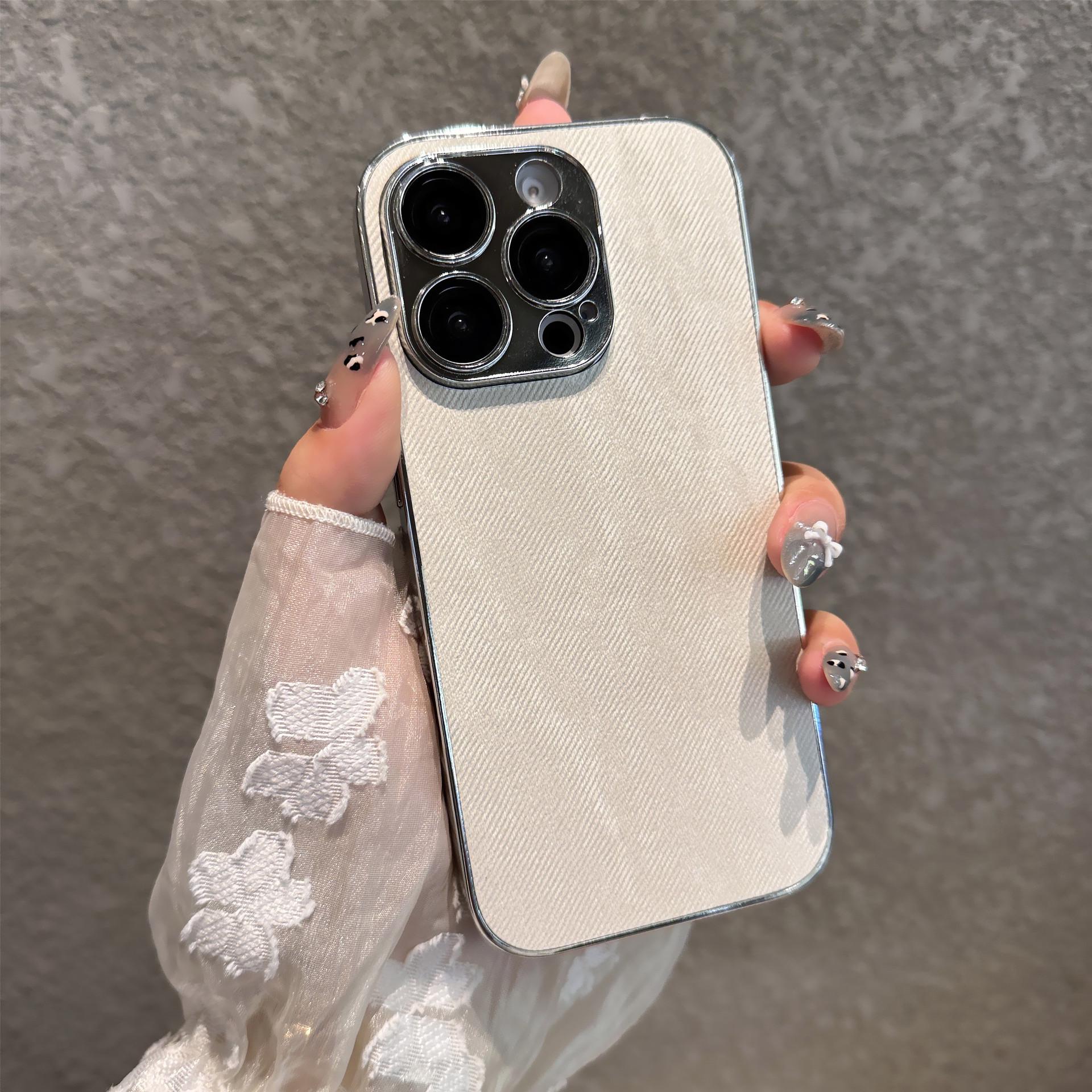

Denim iPhone 16 Pro Case: Full Coverage, Drop Protection, Premium Feel for Apple 15/14 Models 16pro