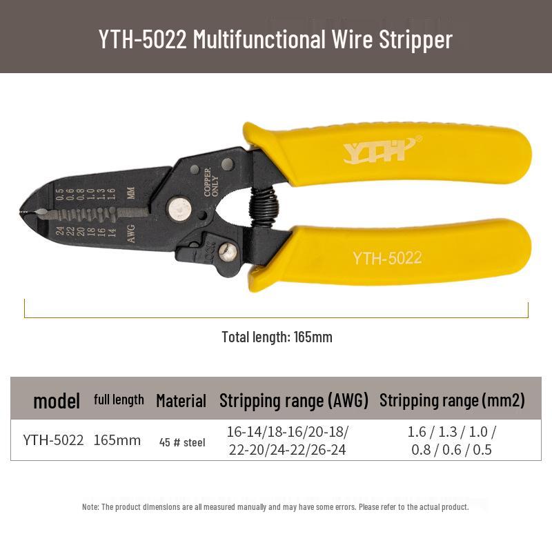 YTH-5021/5022/5023 6-Inch Multifunctional Electrician s Wire Stripping Pliers