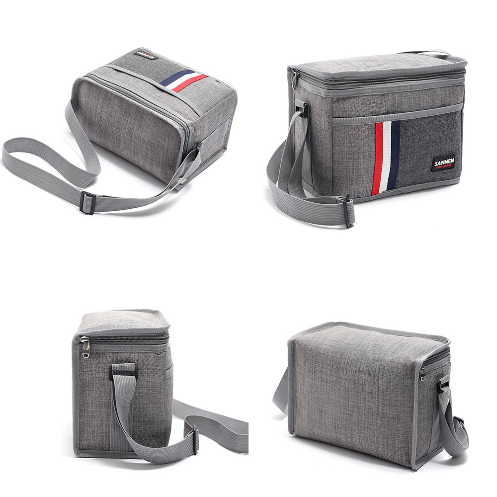 Film Inside Oxford Cloth Thermal Insulated Lunch Bags Food Storage Box Picnic Bag Cooler Bag