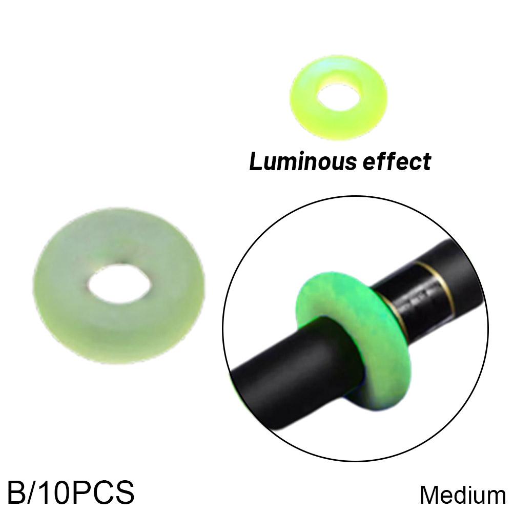 10/20/30pcs Anti-slip Fishing Rod Ring Waterproof Elastic Rod Stop Ring Clip Silicone O-shaped Ring Fishing Tool Accessories