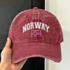 Norvegia Norge Bandiera Norvegese Cappellino da Baseball Casual Kpop Rock Cappellino Trucker Estivo Vendita all'Ingrosso Unisex Adulto yk Cappellini da Baseball Retro