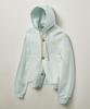 Satur Theo Cotton All Day Hoodie Zip-Up Ice Blue