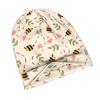 ZLIENSZUS Bee Print Knit Hat - Bee-Themed Flat with Bee & Bee Pattern, Summer Bee Accessory Suitable for City Walks, Casual Outfits, Weekend Wear, Sty
