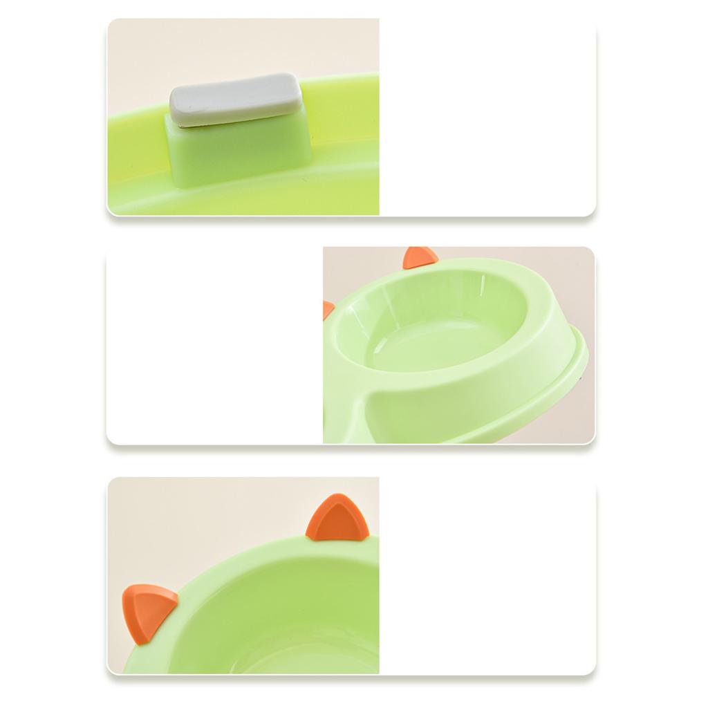 Stainless Steel Pet Bowl Multi Functional Angled  Tilted Pet Bowl for Cat Dog