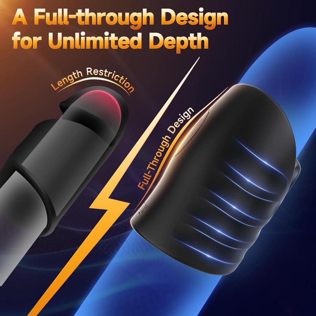 Male Masturbator Penis Stroker with App Control - Vibrating Glans Stimulator for Men, Adult Pleasure Device