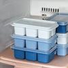3 Stück Eiswürfel Eisbox Gefrierform Kühlschrank Hausgemachte Gefrier-Eisbox mit Deckel