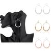 Elegant Alloy Geometric Earrings Modern Fashion Statement Jewelry For Women