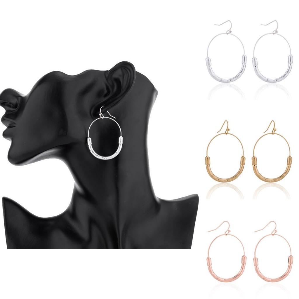 Elegant Alloy Geometric Earrings Modern Fashion Statement Jewelry For Women