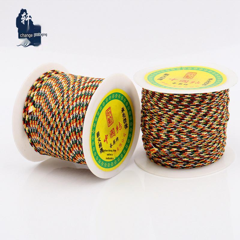 Wengwan Five-Color Jade Weaving Thread: DIY Bracelet & Necklace Rope, Chengxin Brand, Non-Elastic Jewelry Accessory