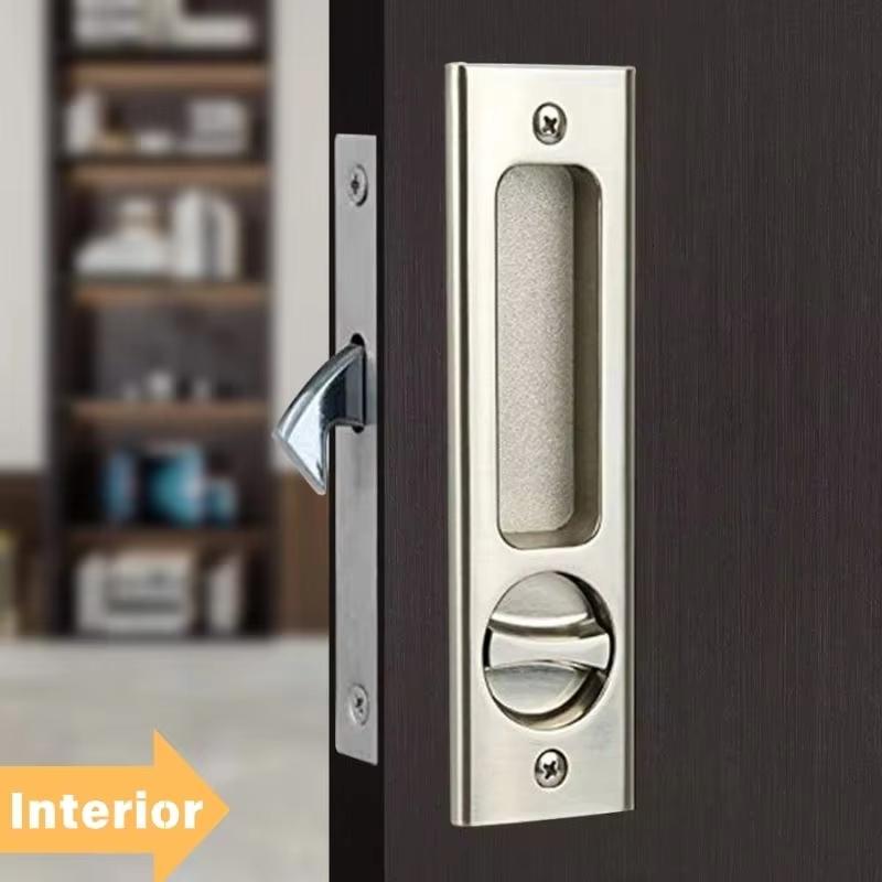 2025 Durable Zinc Alloy Polished Waterproof Security Sliding Door Hardware Accessories Key Lock Anti-Theft Anti-Rust Customized