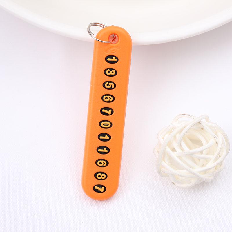 Personalized Fashion Keychain: Circle Rope, Anti-Lost Phone Pendant with DIY Number Tag
